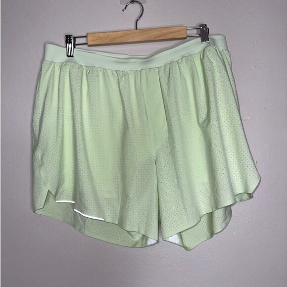 Lululemon Men’s Fast & Free Running Shorts 5" Inseam Lime/Neon Green Size XXL - Picture 2 of 8